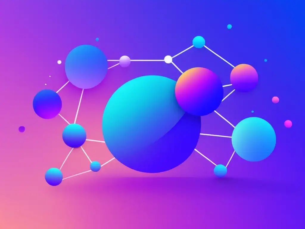 Importancia de backlinks en SEO Ilustración minimalista de paisaje digital resaltando la importancia de enlaces de calidad en SEO de marketing de afiliados