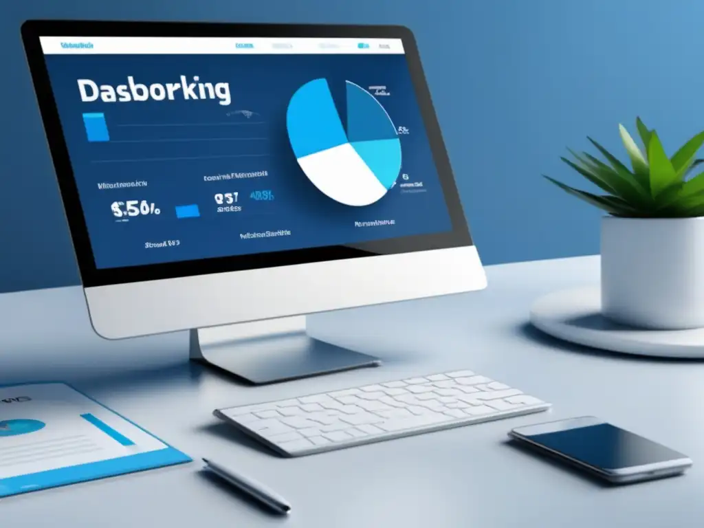 Dashboard de afiliados eficiente y profesional Estrategias de contenido para marketing de afiliados en un dashboard moderno y minimalista