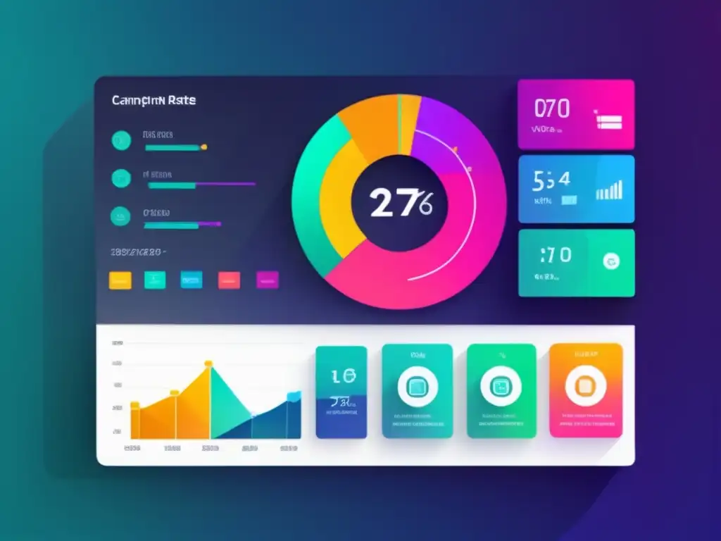 Dashboard futurista con visualizaciones de datos Dashboard futurista con visualizaciones de datos: mejores prácticas en marketing de afiliados