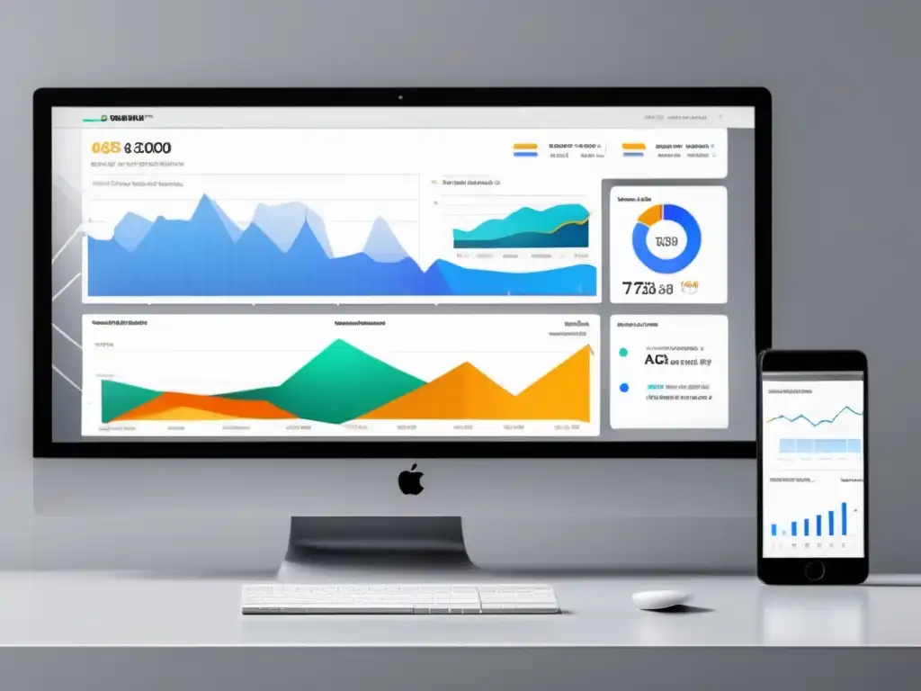 Dashboard de análisis y métricas visualmente atractivo Estrategias avanzadas para aumentar ingresos en el marketing de afiliados