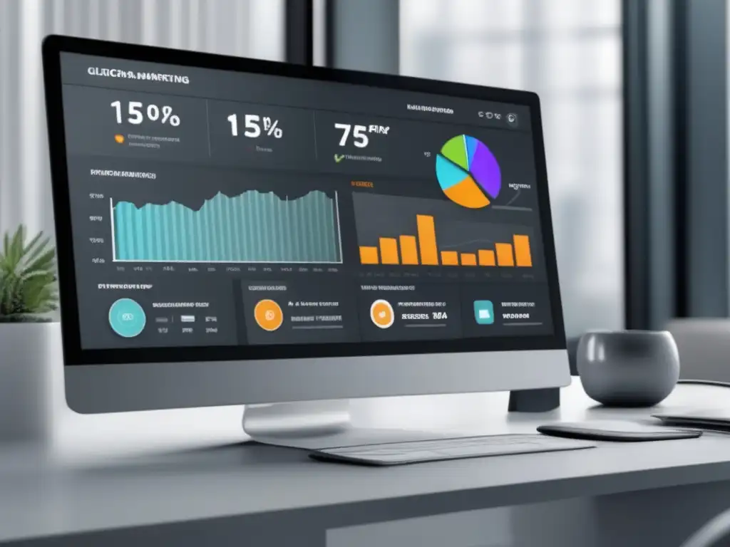 Panel de marketing minimalista y detallado Dashboard de marketing de afiliados: Estrategias avanzadas para el éxito
