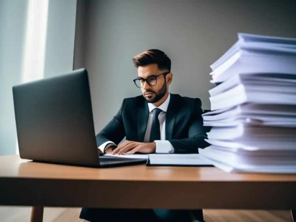 Profesional enfocado en marketing de afiliados Persona enfocada en leyes y regulaciones en marketing de afiliados