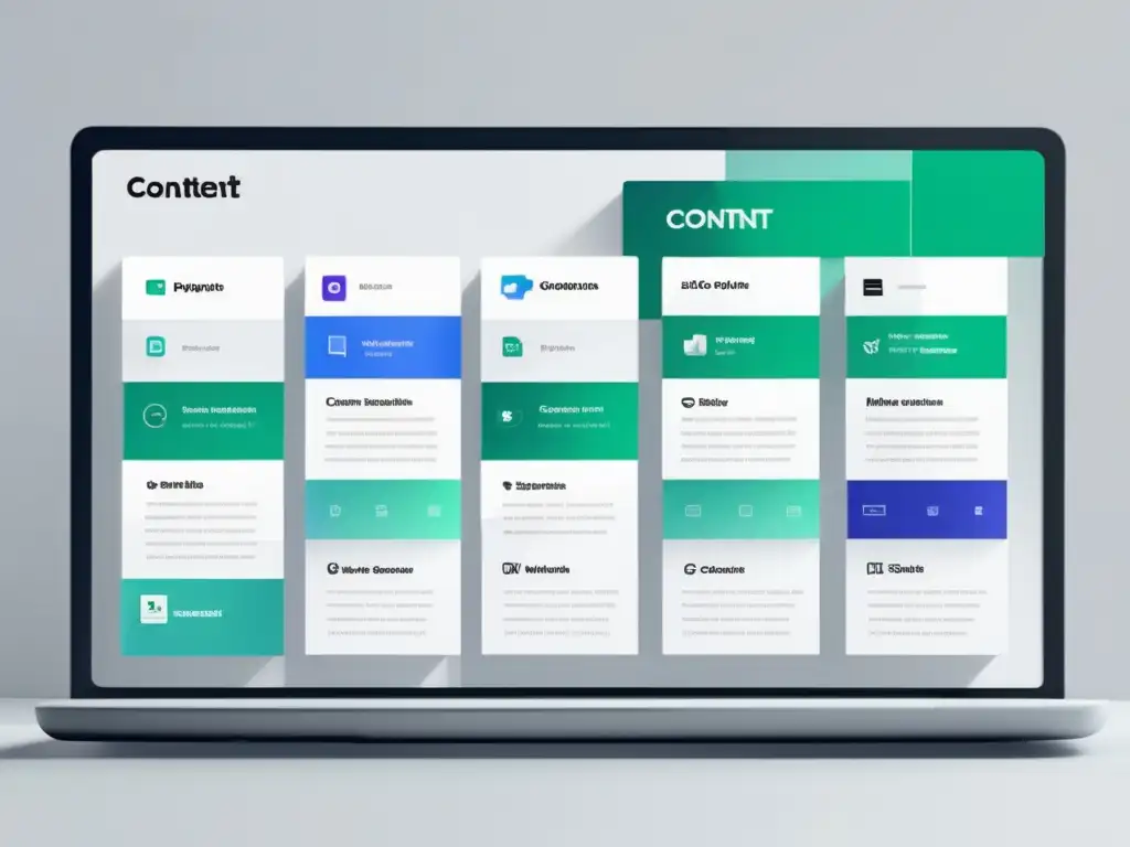 Estrategia de contenido para marketing de afiliación Estrategias de contenido para el marketing de afiliados en una imagen profesional y organizada