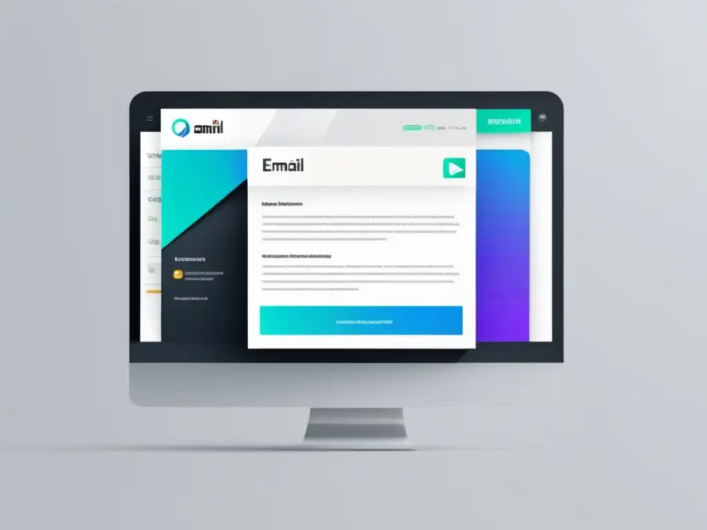Plataforma de email marketing moderna y minimalista Interfaz moderna y detallada de plataforma de Email Marketing para afiliados