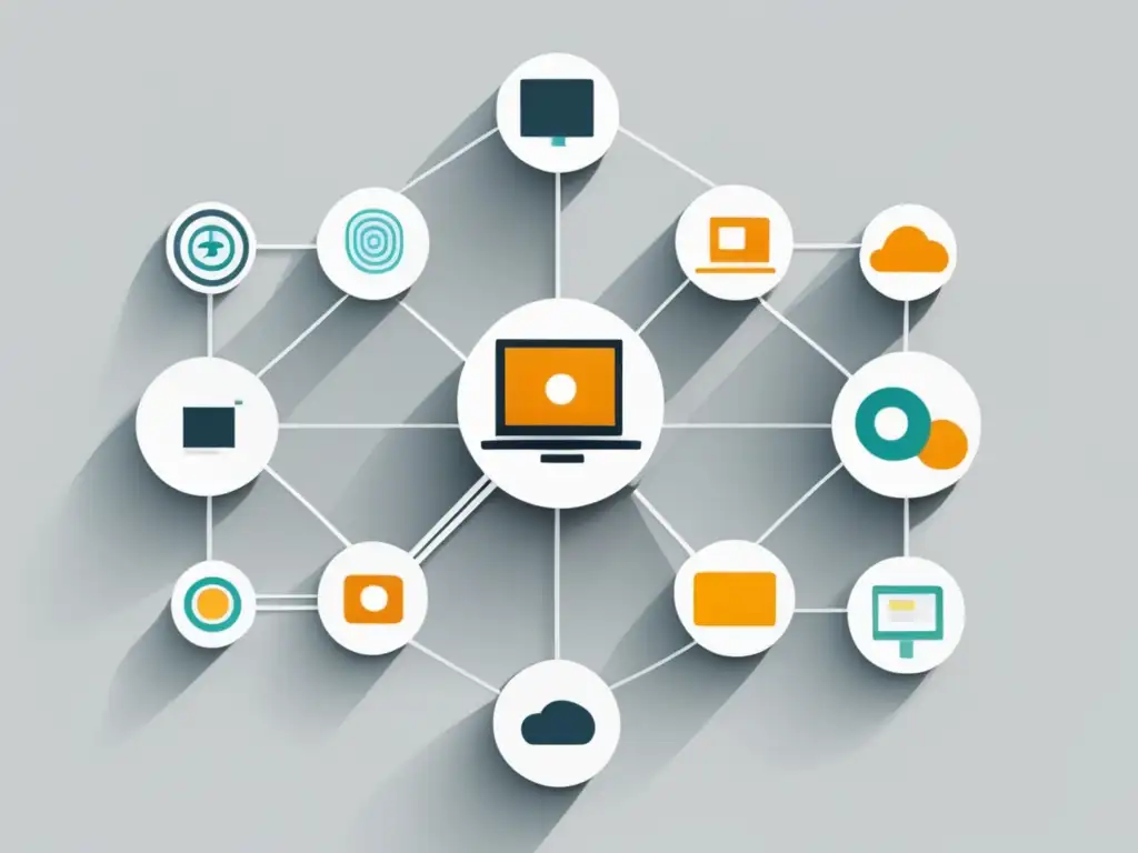 Relevancia y autoridad de un sitio web Red de sitios web interconectados, transmitiendo autoridad y relevancia