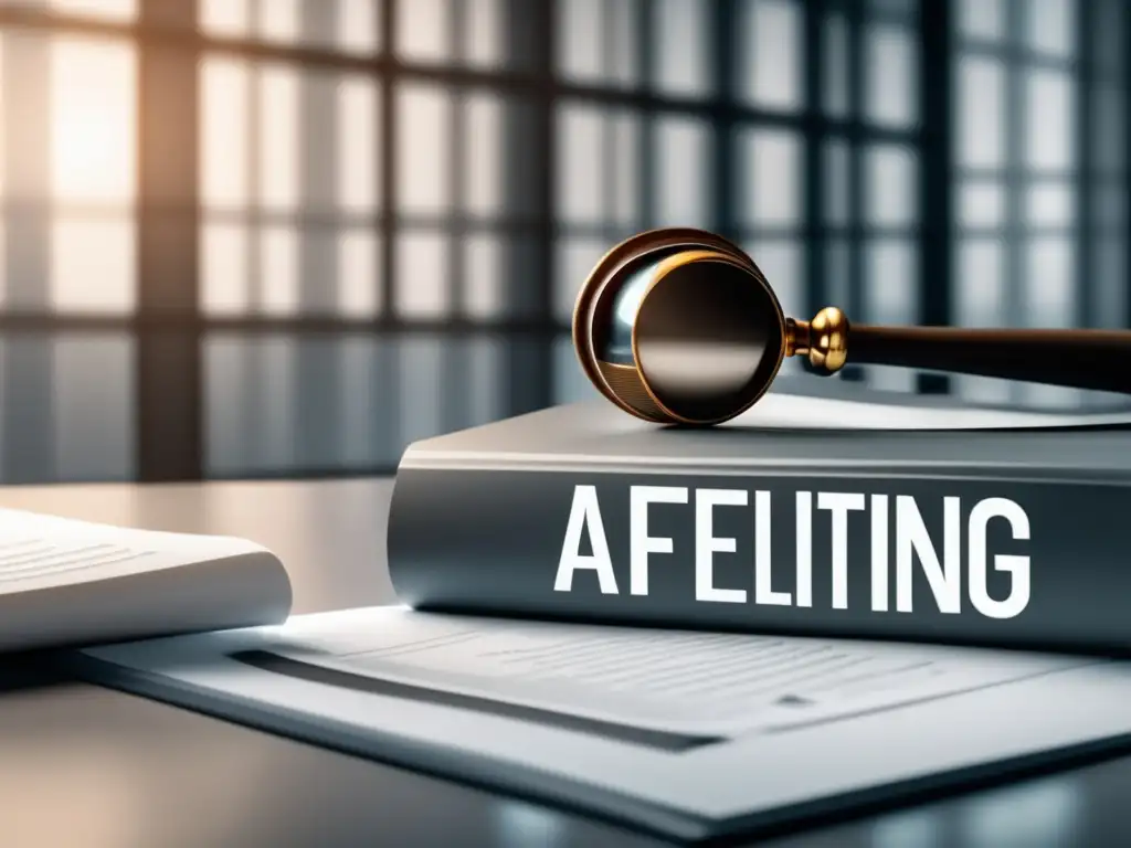 Cumplimiento normativo en marketing de afiliados Leyes y regulaciones del marketing de afiliados en una imagen ultradetallada de 8k, con una composición minimalista y profesional