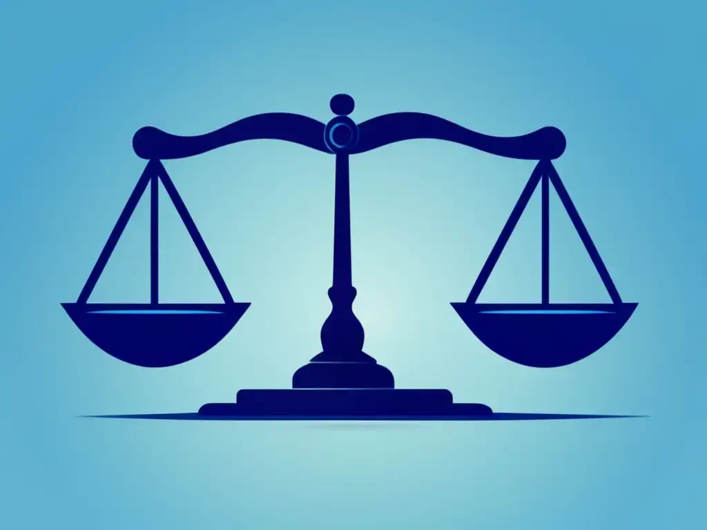 Cumplimiento legal en marketing de afiliados Ilustración minimalista de regulaciones legales en marketing de afiliados