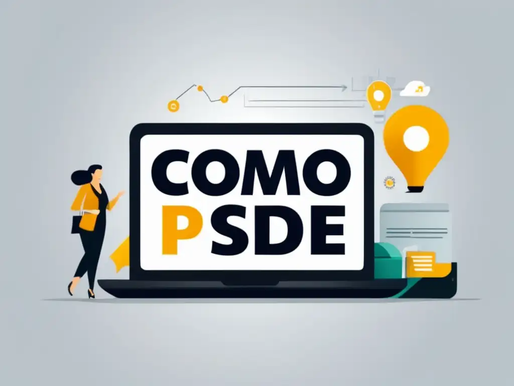 Catapulta tu negocio con SEO Ilustración moderna de SEO para marketing de afiliados