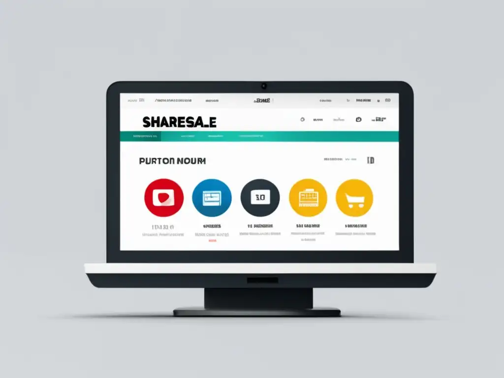 Plataforma ShareASale: Interfaz minimalista y moderna Plataforma ShareASale: Imagen 8k ultradetallada de la interfaz minimalista y moderna