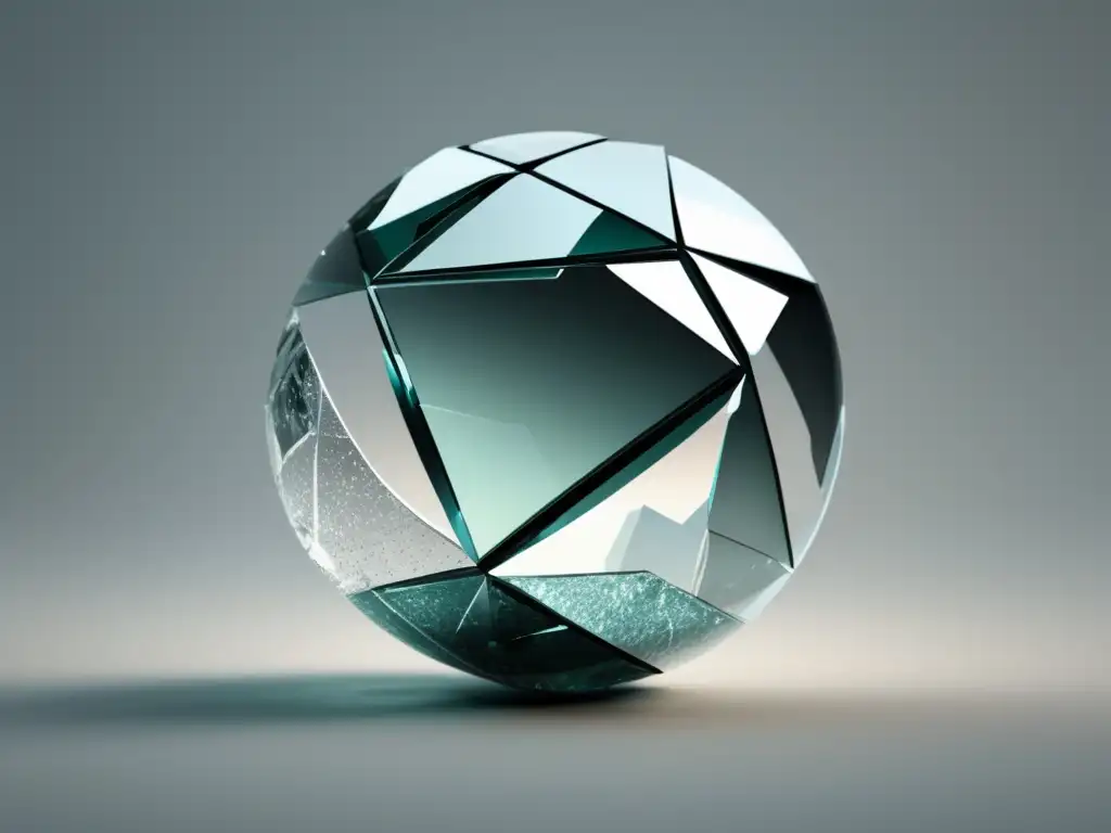 Pérdida de confianza en marketing de afiliados Shattered glass globe symbolizing loss of trust in affiliate marketing - Principios éticos del marketing de afiliados