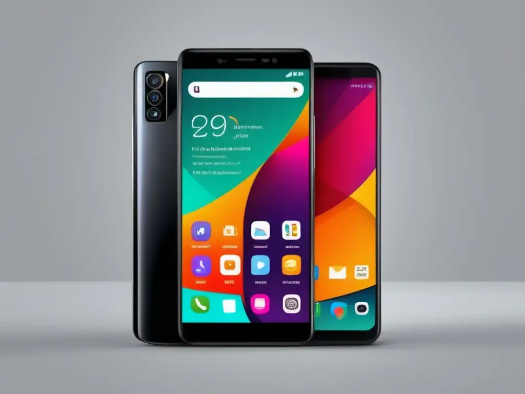 Smartphone con pantalla vibrante y tecnologías de optimización de conversiones en marketing de afiliados