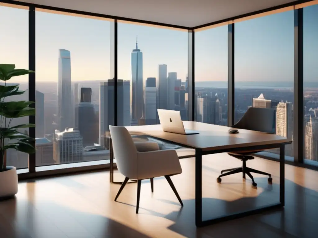 Oficina moderna con vista a la ciudad Oficina moderna con vista a la ciudad: SEO y marketing de afiliados