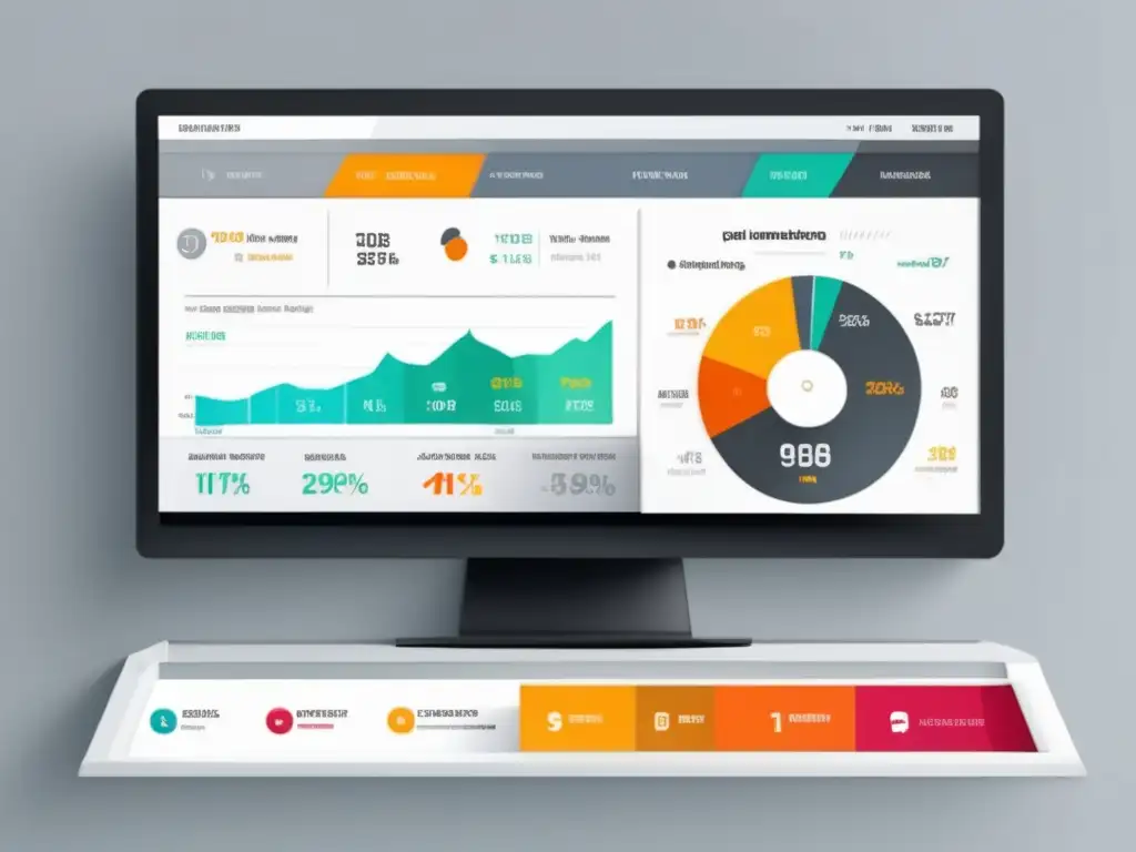 Dashboard de herramientas para marketing de afiliados Herramientas de afiliados en un moderno y minimalista panel digital