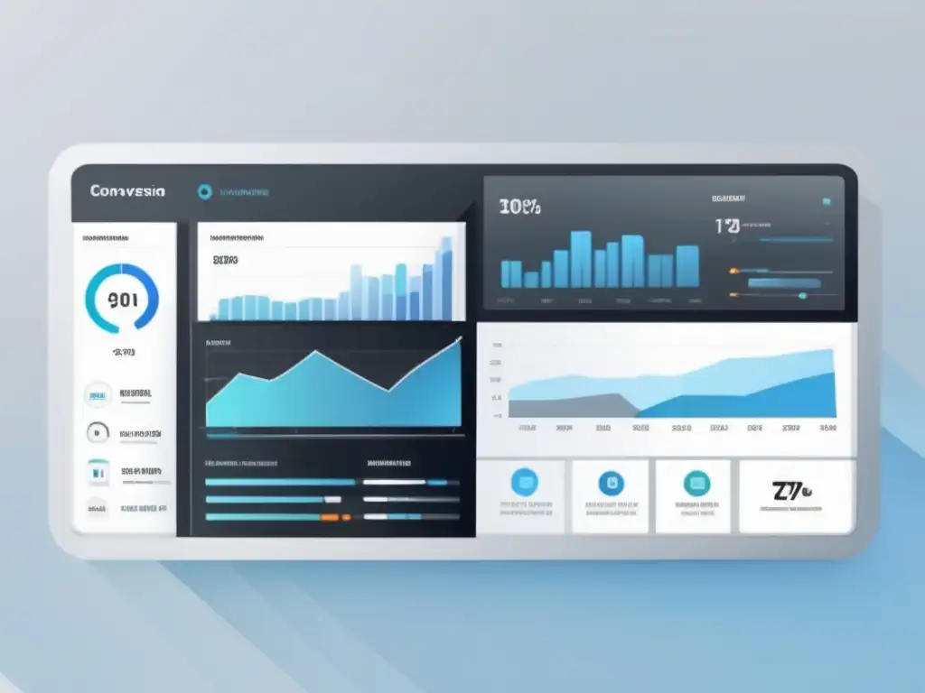 Dashboard de marketing digital Dashboard moderno de marketing afiliado: herramientas de optimización de conversiones en marketing de afiliados