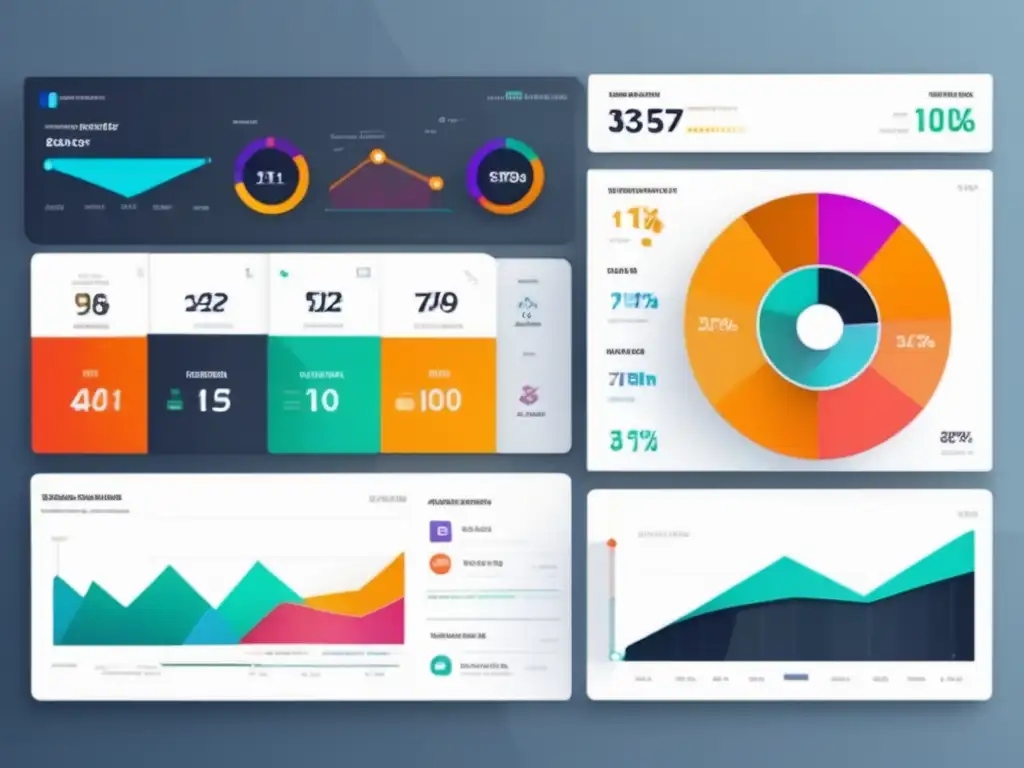 Dashboard analítico de marketing de afiliados Dashboard sofisticado con herramientas de automatización para marketing de afiliados