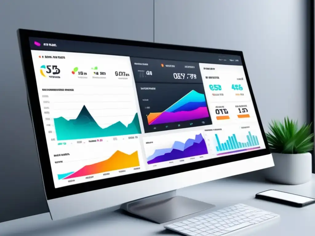 Dashboard de afiliados y métricas Dashboard de marketing de afiliados con diseño minimalista y herramientas de seguimiento