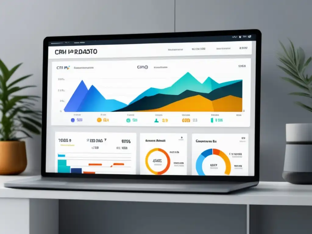Dashboard de CRM minimalista y eficiente Panel de control CRM: seguimiento y control efectivo de ventas en marketing de afiliados