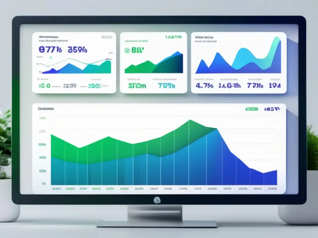 Dashboard publicitario moderno y detallado 8k Herramientas de publicidad de pago en el marketing de afiliados