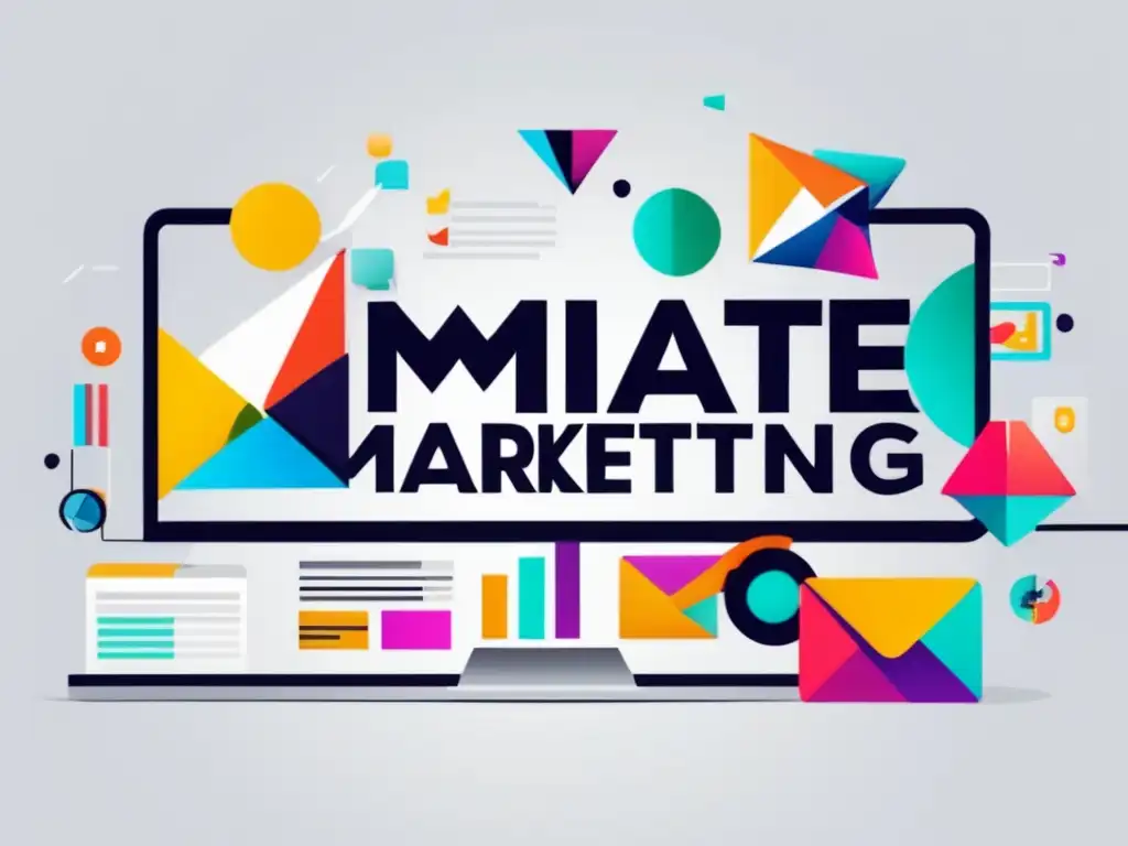 Estrategias de marketing de afiliados Tácticas de marketing de afiliados efectivas en imagen moderna y minimalista