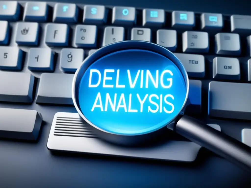 Investigación de palabras clave en teclado Teclado iluminado y lupa: análisis palabras clave en marketing afiliados