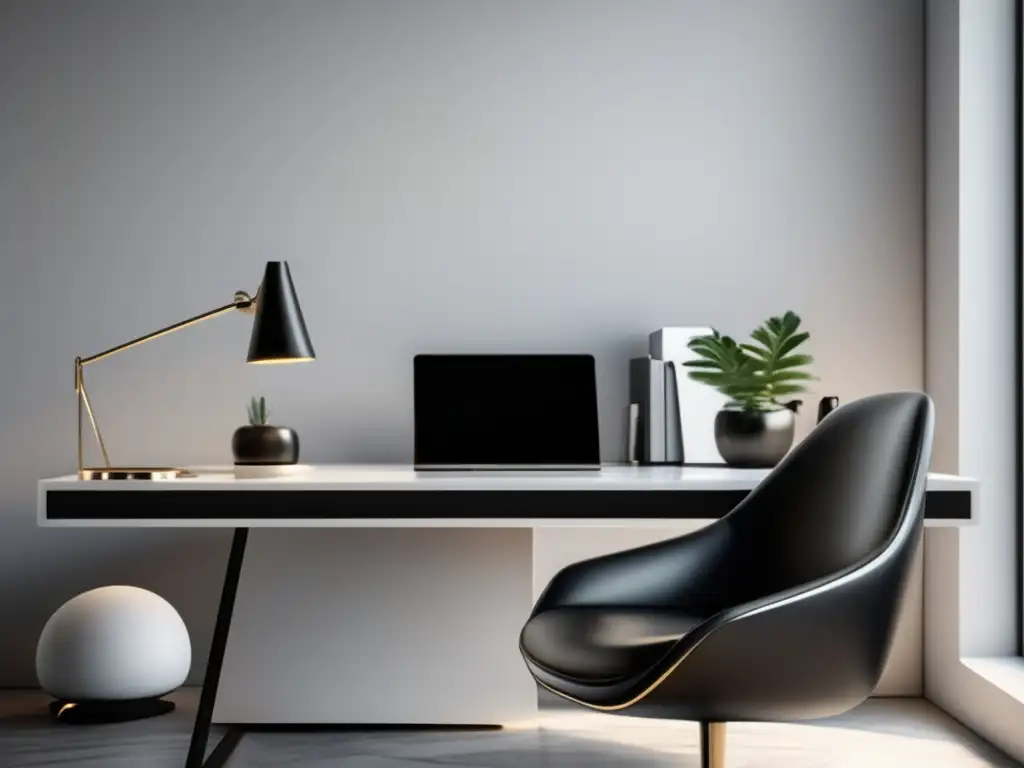 Espacio de trabajo minimalista y elegante Espacio de trabajo moderno y elegante con herramientas de análisis de competencia en el marketing de afiliados