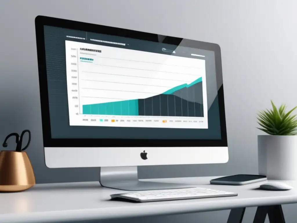 Espacio de trabajo minimalista y moderno Workspace minimalista, ingresos maximizados con marketing de afiliados
